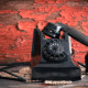 Old-fashioned Rotary Telephone Off The Hook