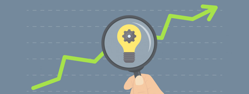 Analyzing Growth Flat Illustration Concept